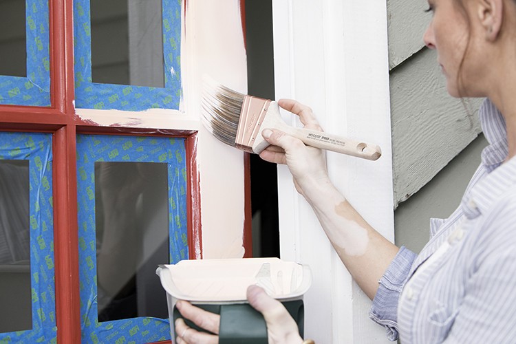 Painting a front door