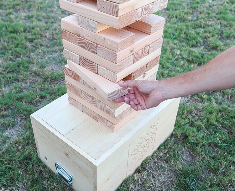 Outdoor Block Stacking Game