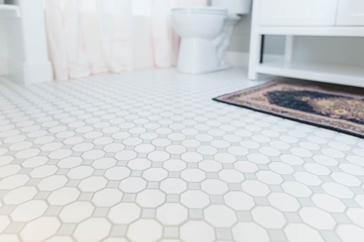 New bathroom flooring