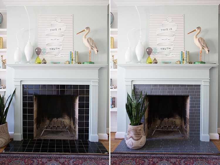 Tile Fireplace