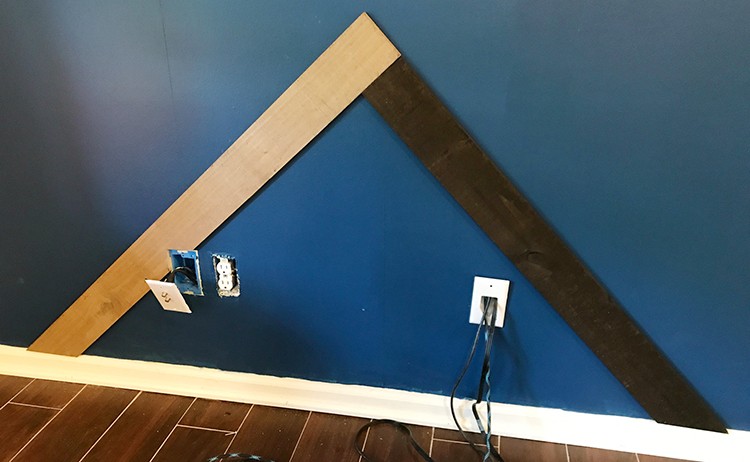 How to Install a Barn Wood Accent Wall in Herringbone Pattern