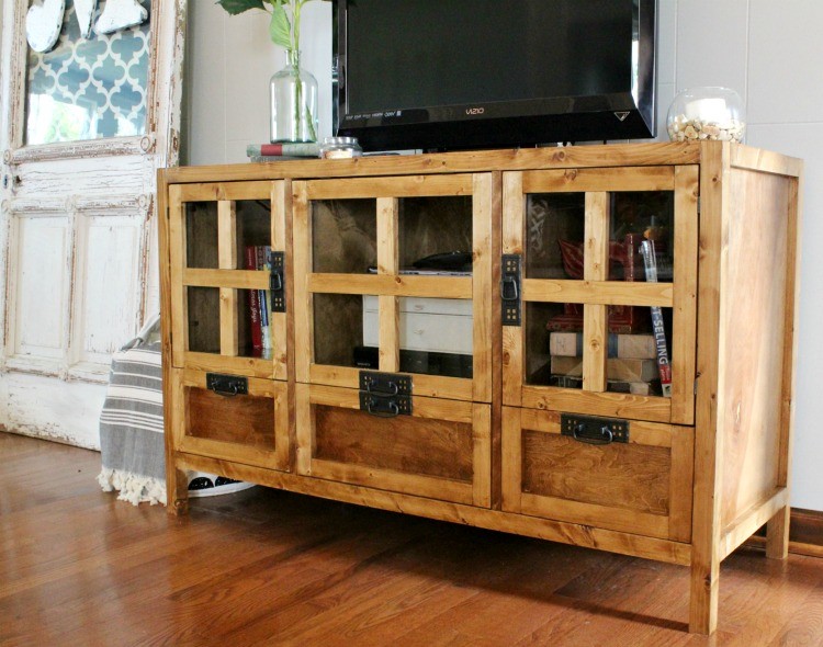 How to Build a Modern Style DIY TV Console