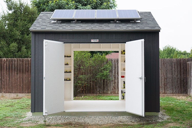 Transforming a Prefabricated Tuff Shed Into a Solar-Powered Workshop