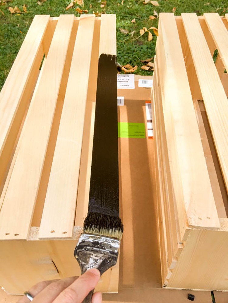 DIY Modular Wood Crate Shelves or Counter to Display Jewelry