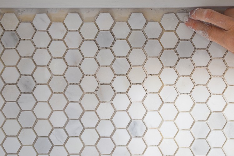 7 Easy Steps to Install a Marble Hexagon Tile Kitchen Backsplash