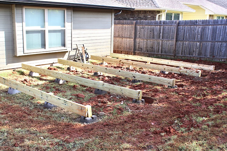 5 Steps to the Perfect Backyard: Build a Floating Deck with a DIY Chevron Privacy Wall