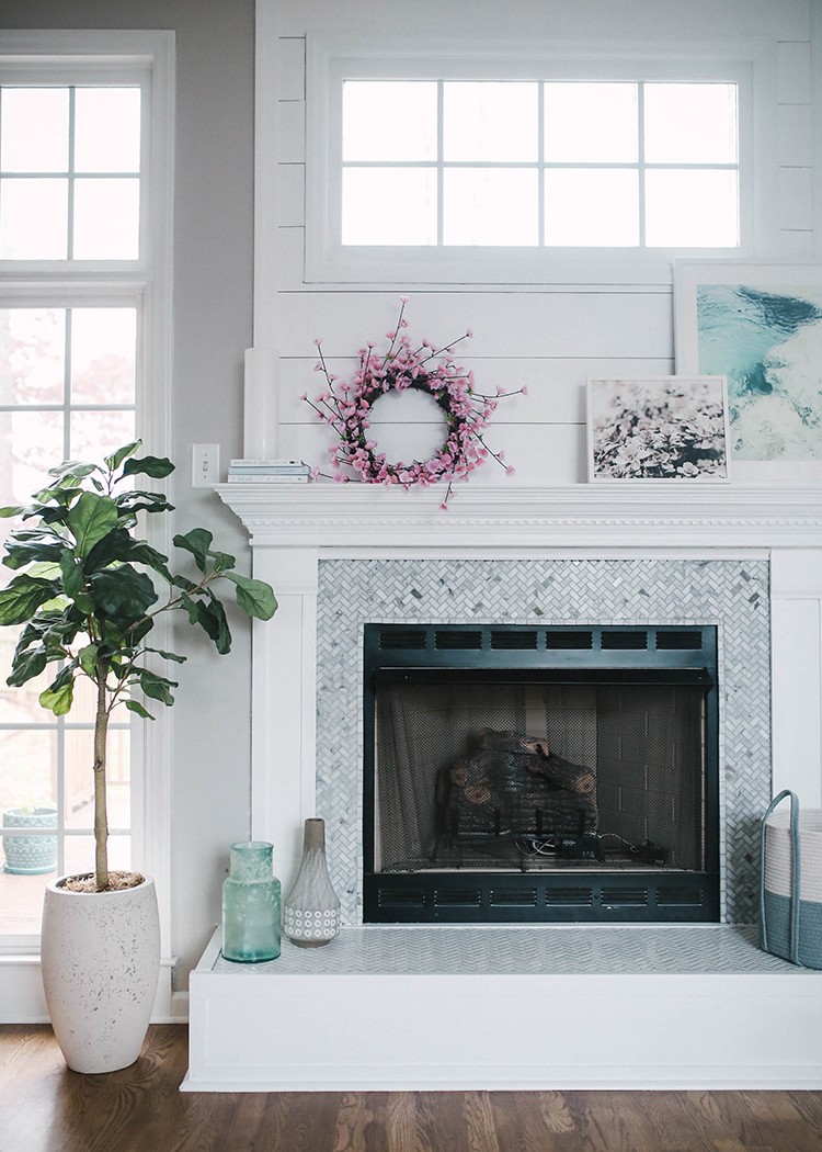 How to Brighten Up a Room with a Tile Fireplace Makeover