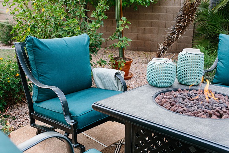 See how Alex Evjen of AveStyles used outdoor patio furniture to transform her backyard into a desert oasis for The Home Depot Patio Style Challenge.