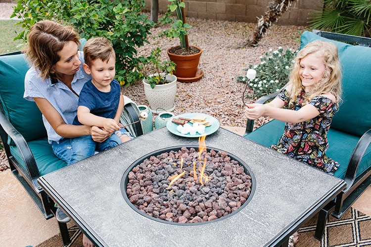 See how Alex Evjen of AveStyles used outdoor patio furniture to transform her backyard into a desert oasis for The Home Depot Patio Style Challenge.