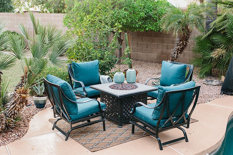 See how Alex Evjen of AveStyles used outdoor patio furniture to transform her backyard into a desert oasis for The Home Depot Patio Style Challenge.