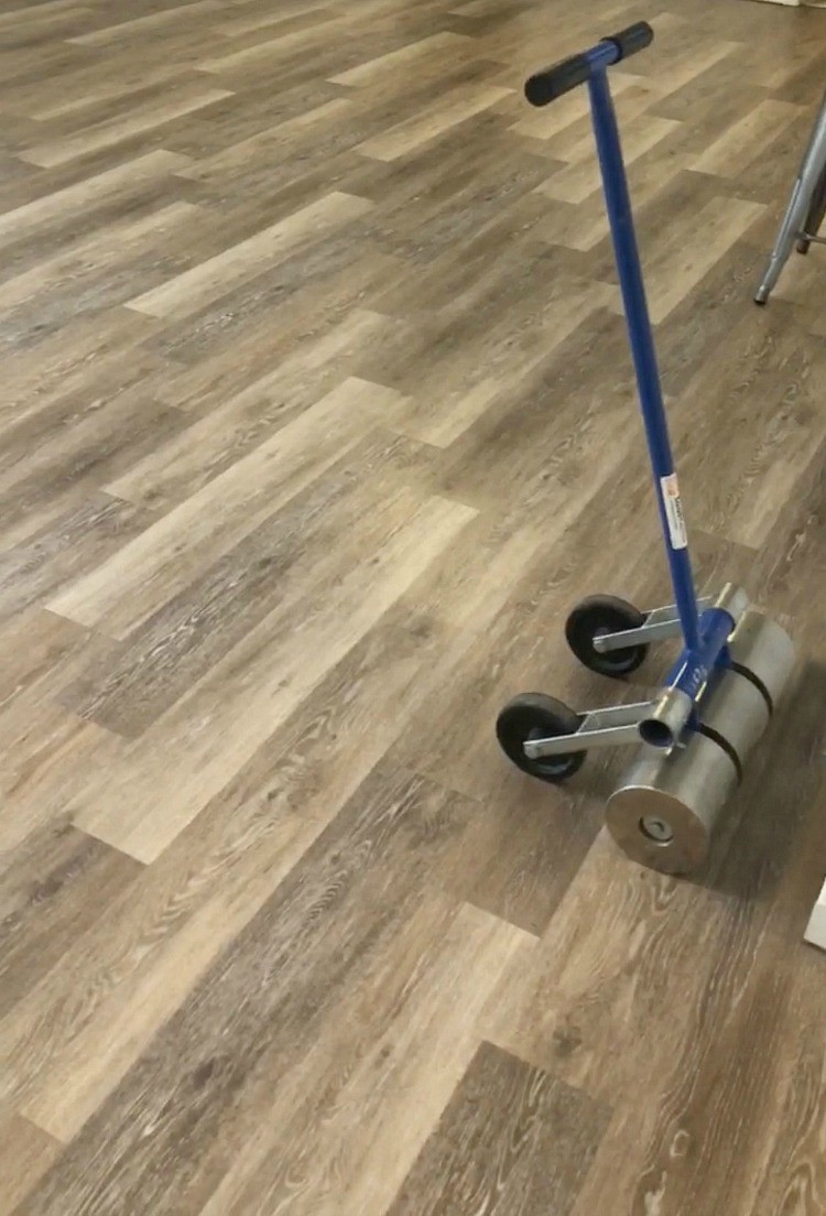 Becca Bertotti transforms her basement flooring with the help of The Home Depot. Discover a step-by-step DIY install guide for luxury vinyl plank flooring.