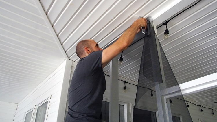 Mike Poorman of Woodshop Mike completely transformed his outdated back porch into an outdoor oasis for both family and friends to enjoy.