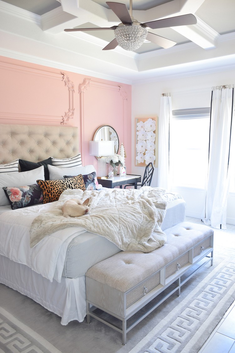 Accent Wall Paint as Décor in a Master Bedroom