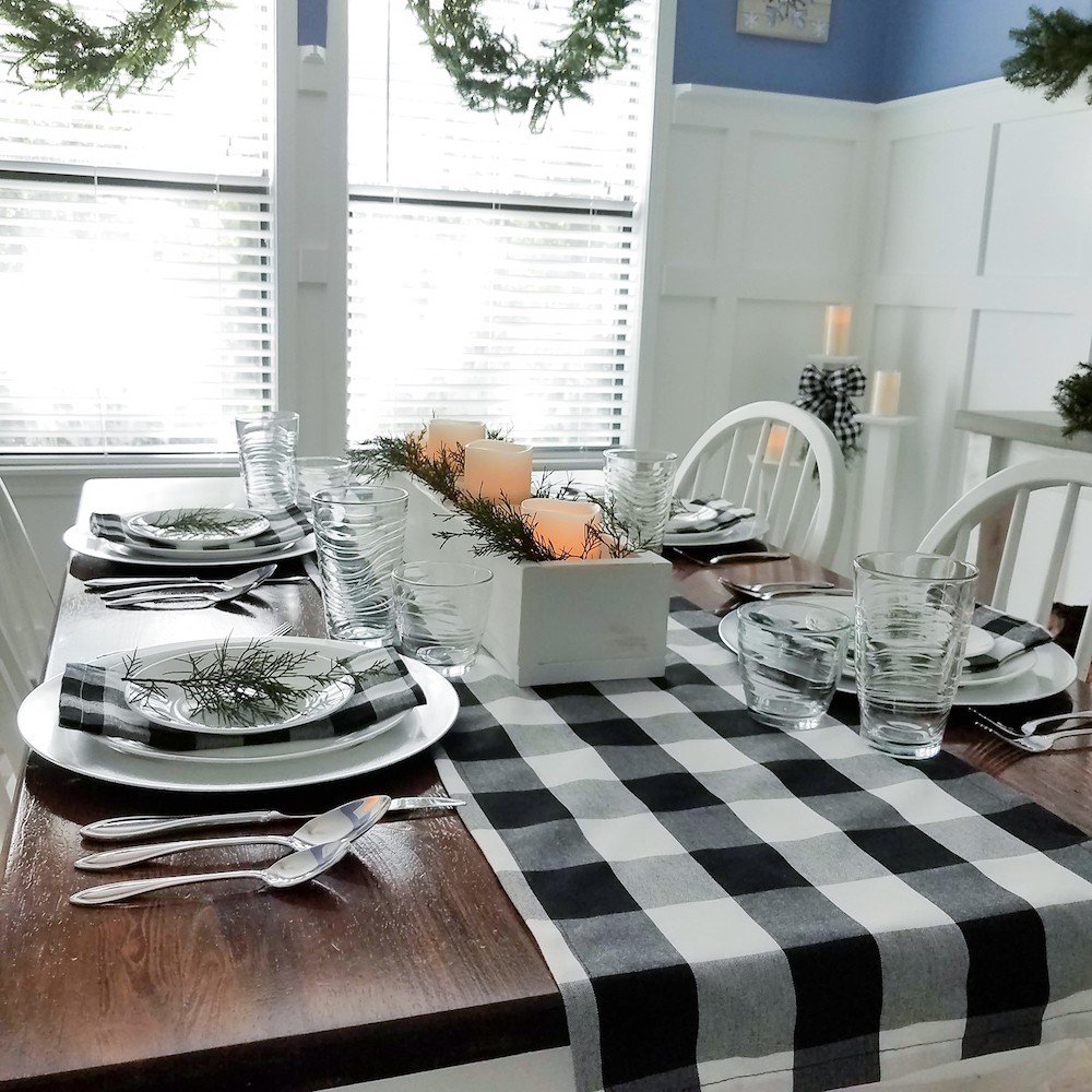 Adding A Touch of Winter To Our Dining Room this Holiday Season