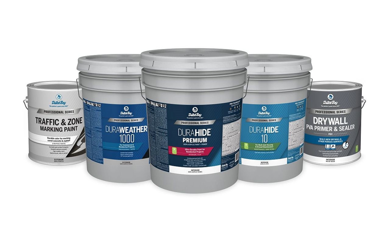 Family of Dutch Boy Professional Series paint products.